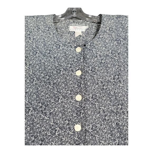 Talbots Sara Campbell Pleated Button-Up Short Sleeve Women's 8P Cottagecore Midi - Picture 8 of 10